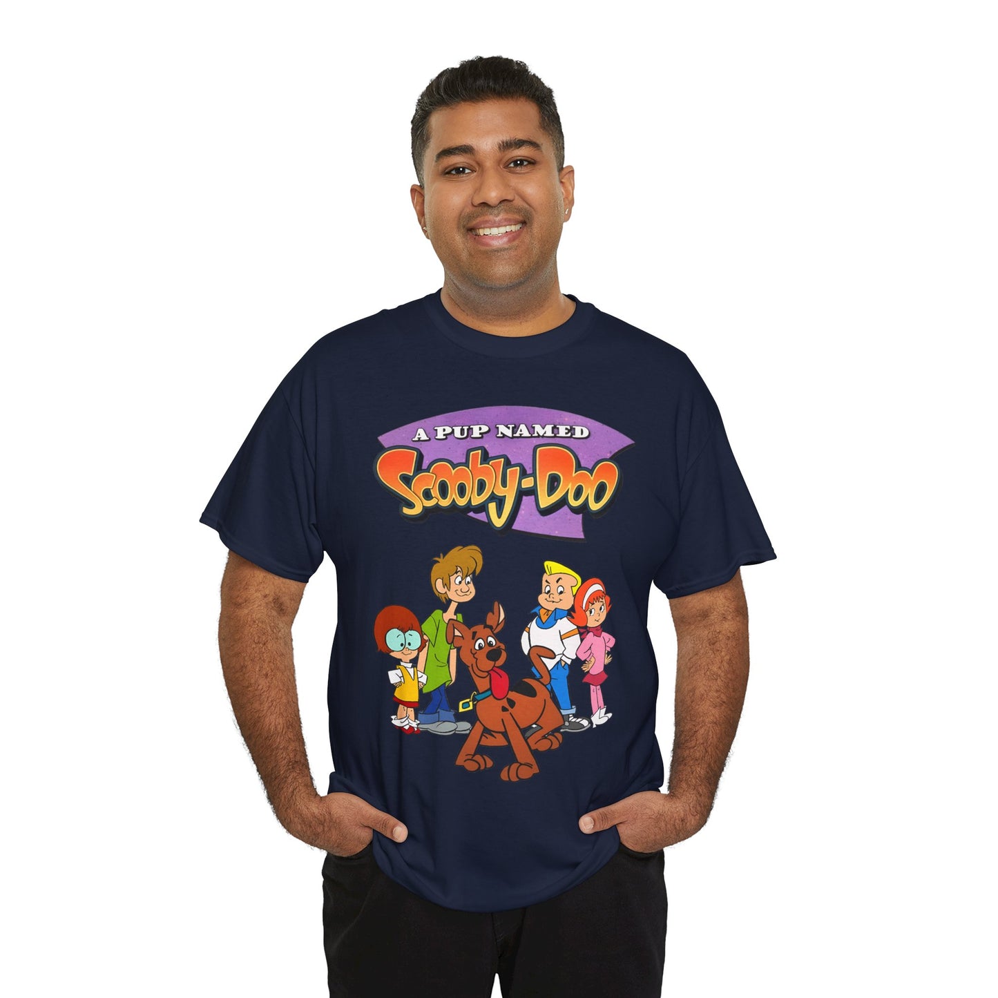 A Pup Named Scooby-Doo T-Shirt - Hanna-Barbera Cartoon TV Series 1990s - Fred, Daphne, Velma, Shaggy