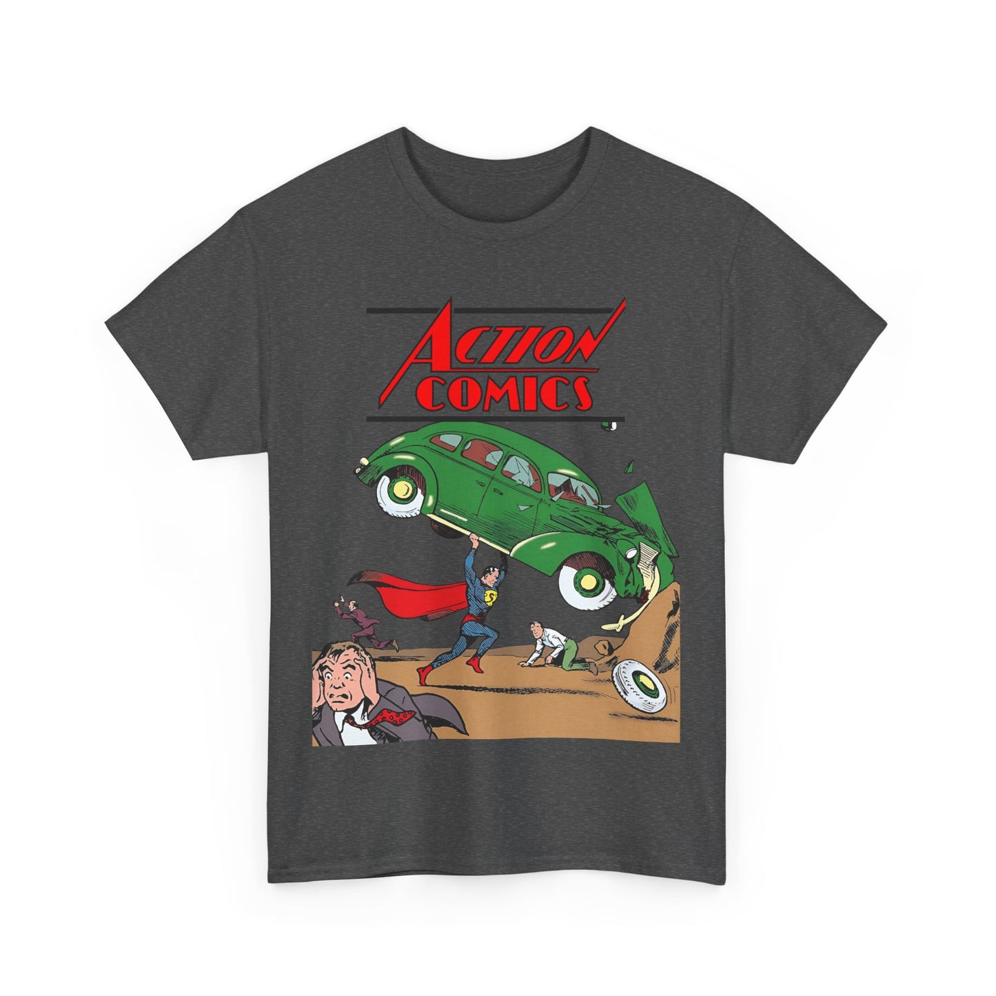 Superman T-Shirt - Action Comics #1 Cover Art - Clark Kent, Metropolis - DC Comics Key Image - Golden Age