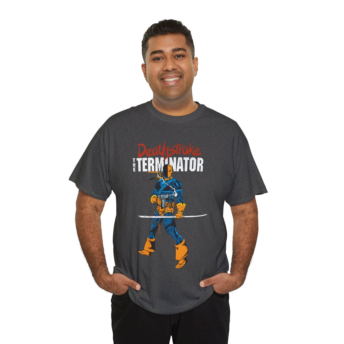 Deathstroke T-Shirt - George Perez Art - New Teen Titans Foe & Mercenary - Slade Wilson, Father of Jericho and Ravager - DC Comics - The Terminator