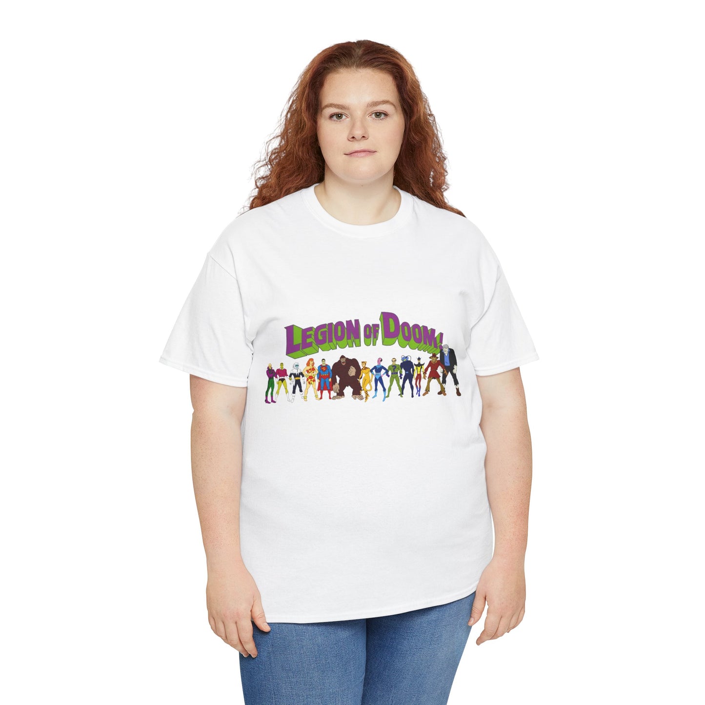 Legion of Doom T-Shirt - Super Friends Villains - Lex Luthor, Giganta, Scarecrow, Grodd, Brainiac, Riddler, Sinestro, Cheetah - Hanna-Barbera Cartoon - Challenge of the Super Friends
