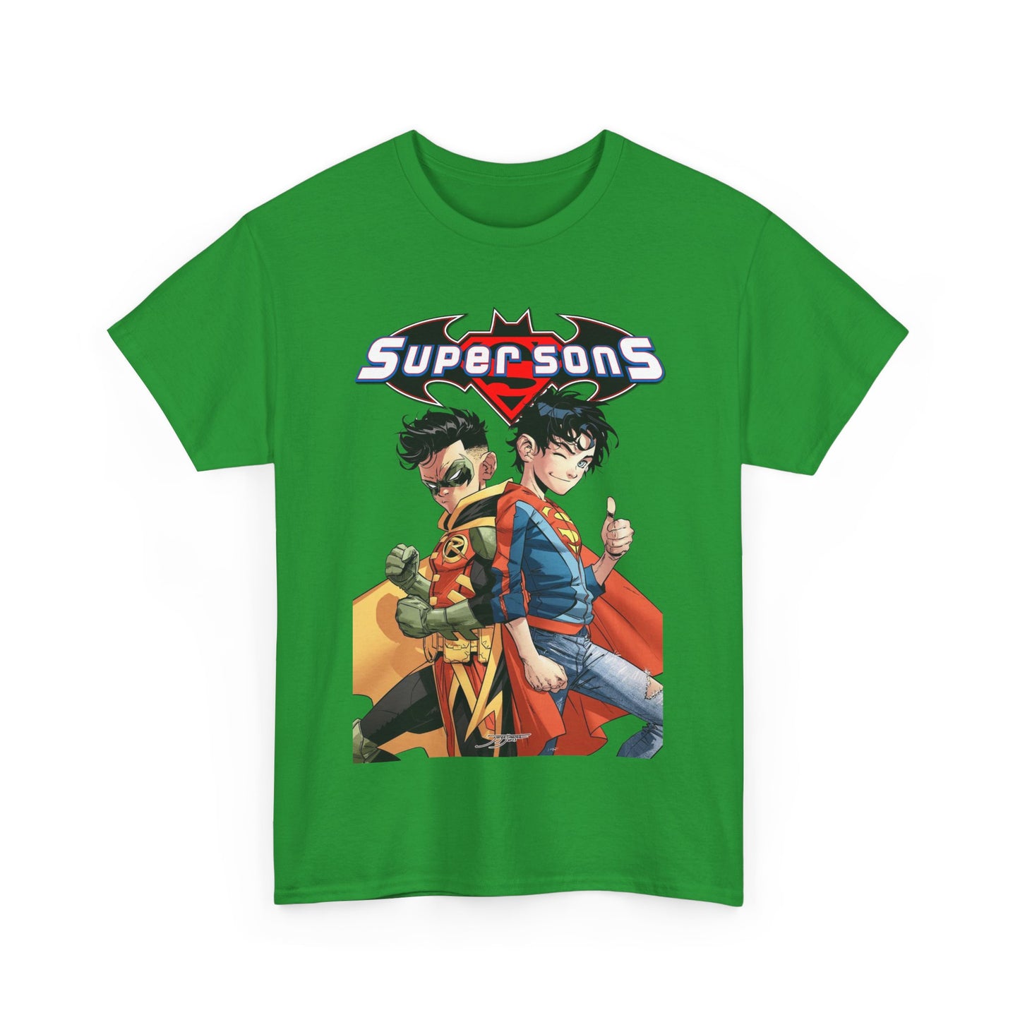 Super Sons T-Shirt - Jorge Jimenez Art - Superboy & Robin - Jon Kent & Damian Wayne - DC Comics - Sons of Superman & Batman