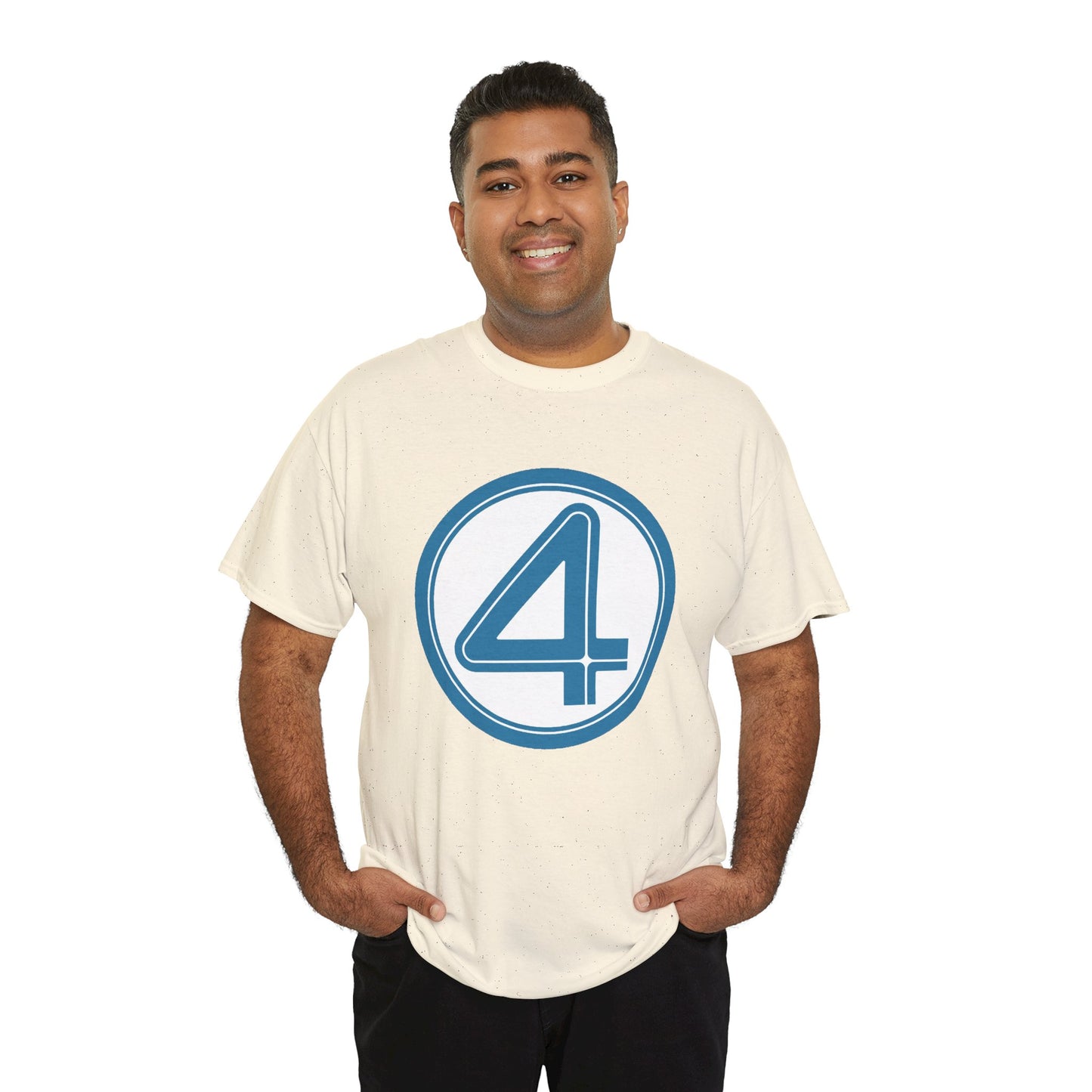 Fantastic Four Logo T-Shirt - New Marvel Movie 2025 - MCU - Pedro Pascal - 4 - Marvel Comics - Reed Richards