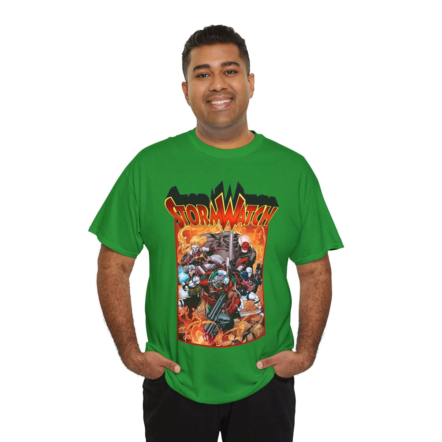 Stormwatch T-Shirt - Jim Lee Art - Battalion, Fuji, Hellstrike - Image/Wildstorm/DC Comics