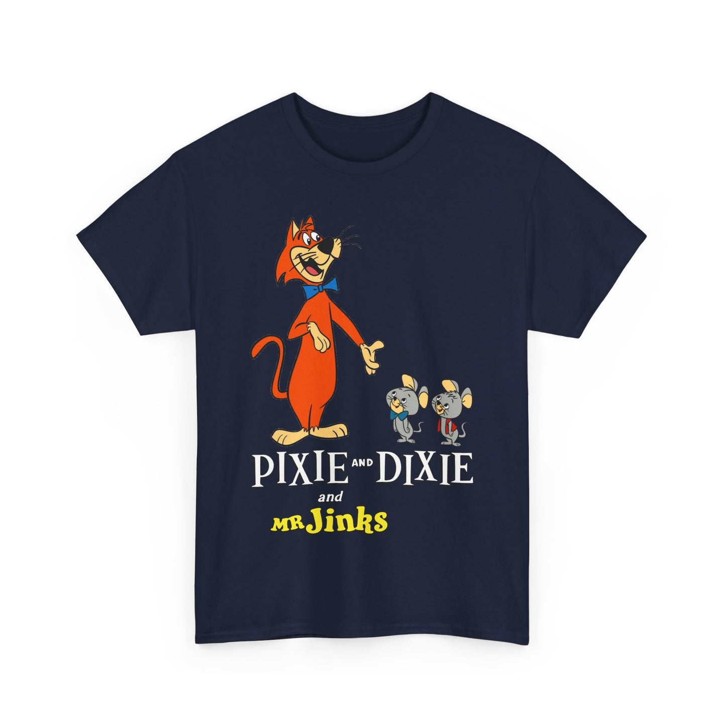Pixie & Dixie & Mr Jinks T-Shirt - Classic Hanna-Barbera Saturday Morning Cartoon - I Hate Meeces to Pieces!