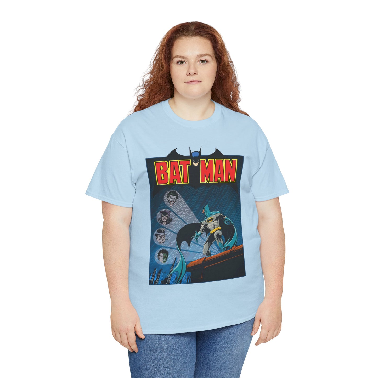 Batman T-Shirt - DC Comics - Catwoman, Joker, Two-Face, Penguin - Bronze Age Art - Gotham City