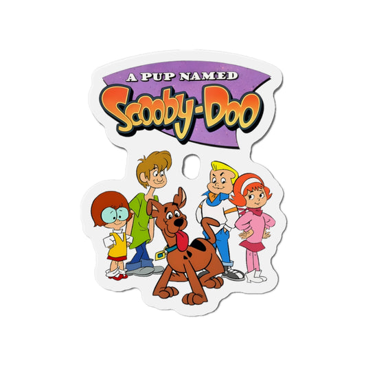 A Pup Named Scooby-Doo Die-Cut Magnet - Shaggy, Fred, Daphne, Velma - Mystery, Inc - Hanna-Barbera Cartoon - 3", 4", 5", 6"