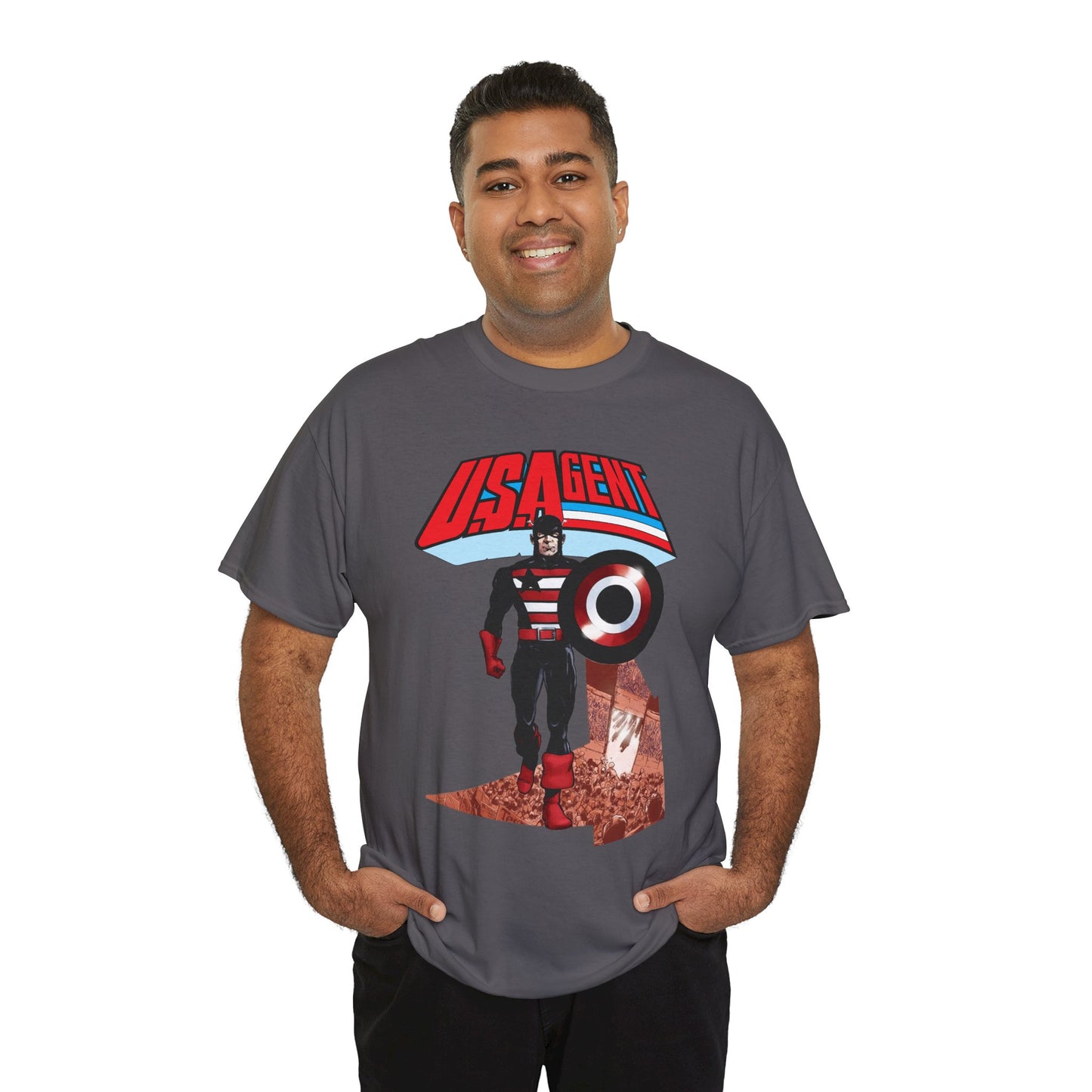 US Agent T-Shirt - Phil Jimenez Art - John Walker - Captain America Character - Marvel Comics