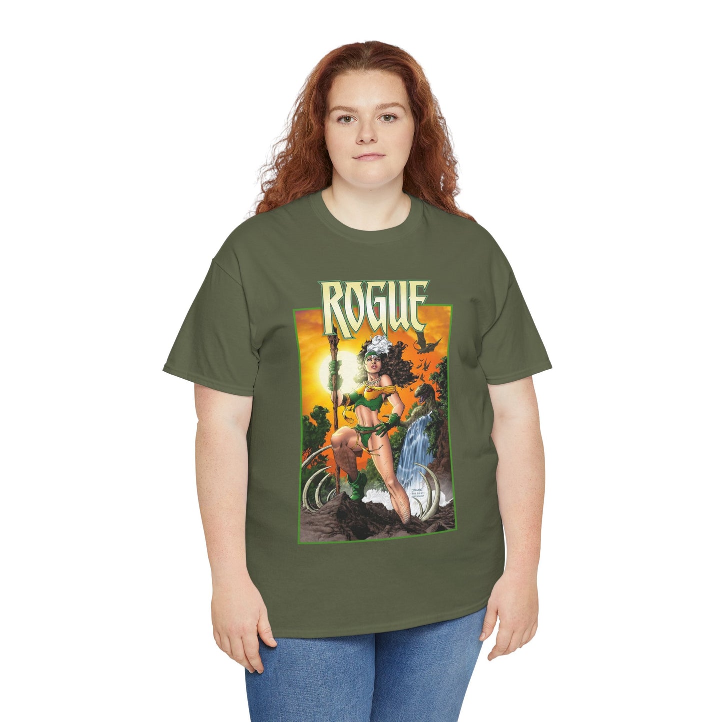 Rogue T-Shirt - Jim Lee Art - X-Men Mutant Member & Leader - Savage Land - 1990s Story - Marvel Comics