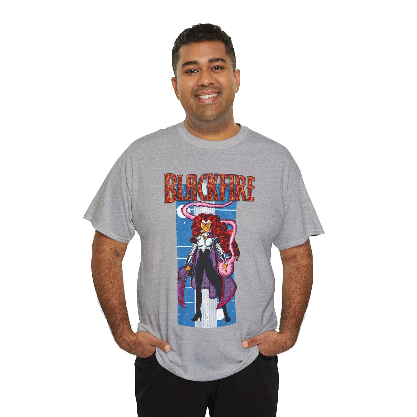 Blackfire T-Shirt - George Perez Art - New Teen Titans Enemy, Starfire's Evil Sister - From Tamaran - DC Comics