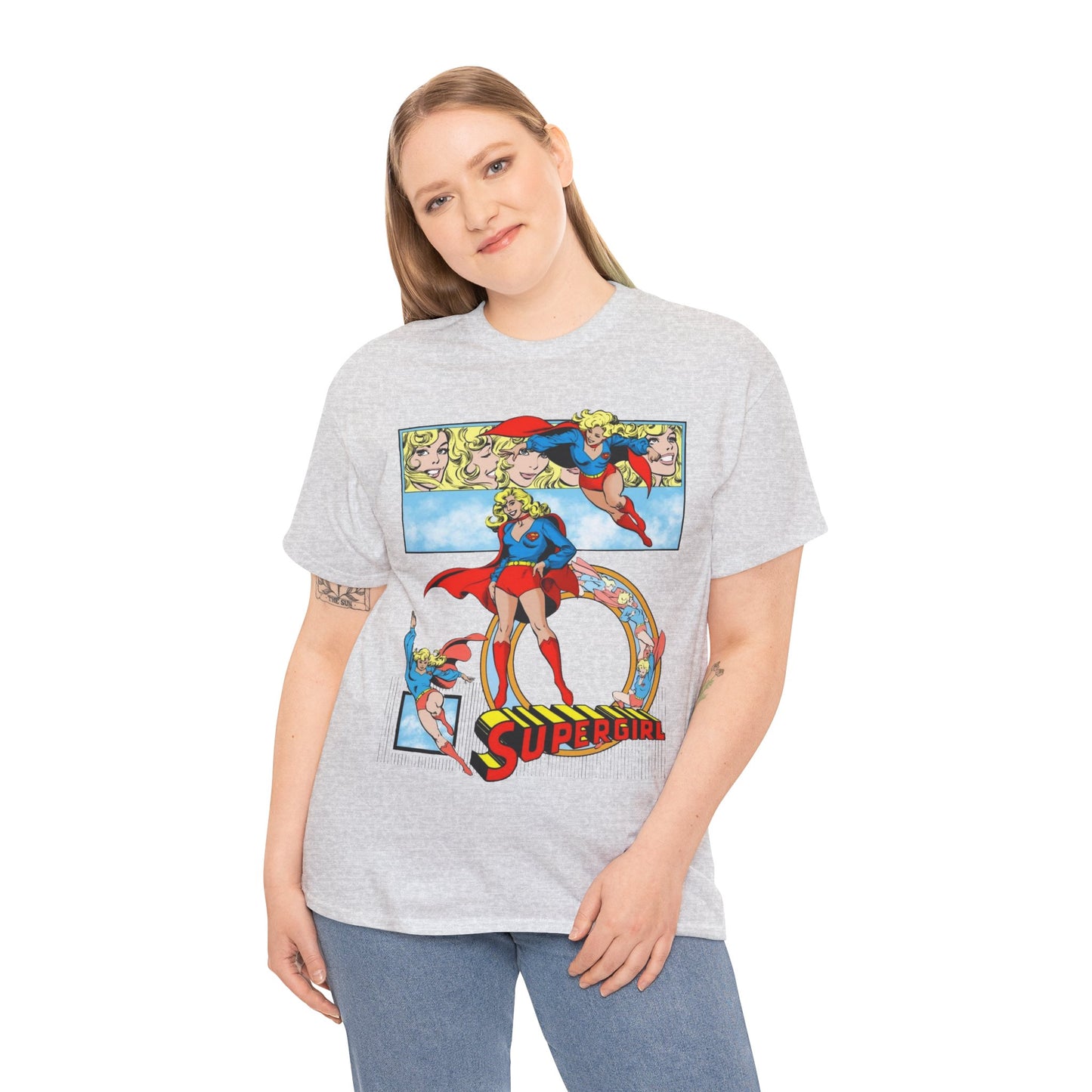 Supergirl T-Shirt - Krypton, Superman, Kara, Kandor - DC Comics - 1980s Art - Style Guide - Superman's Cousin