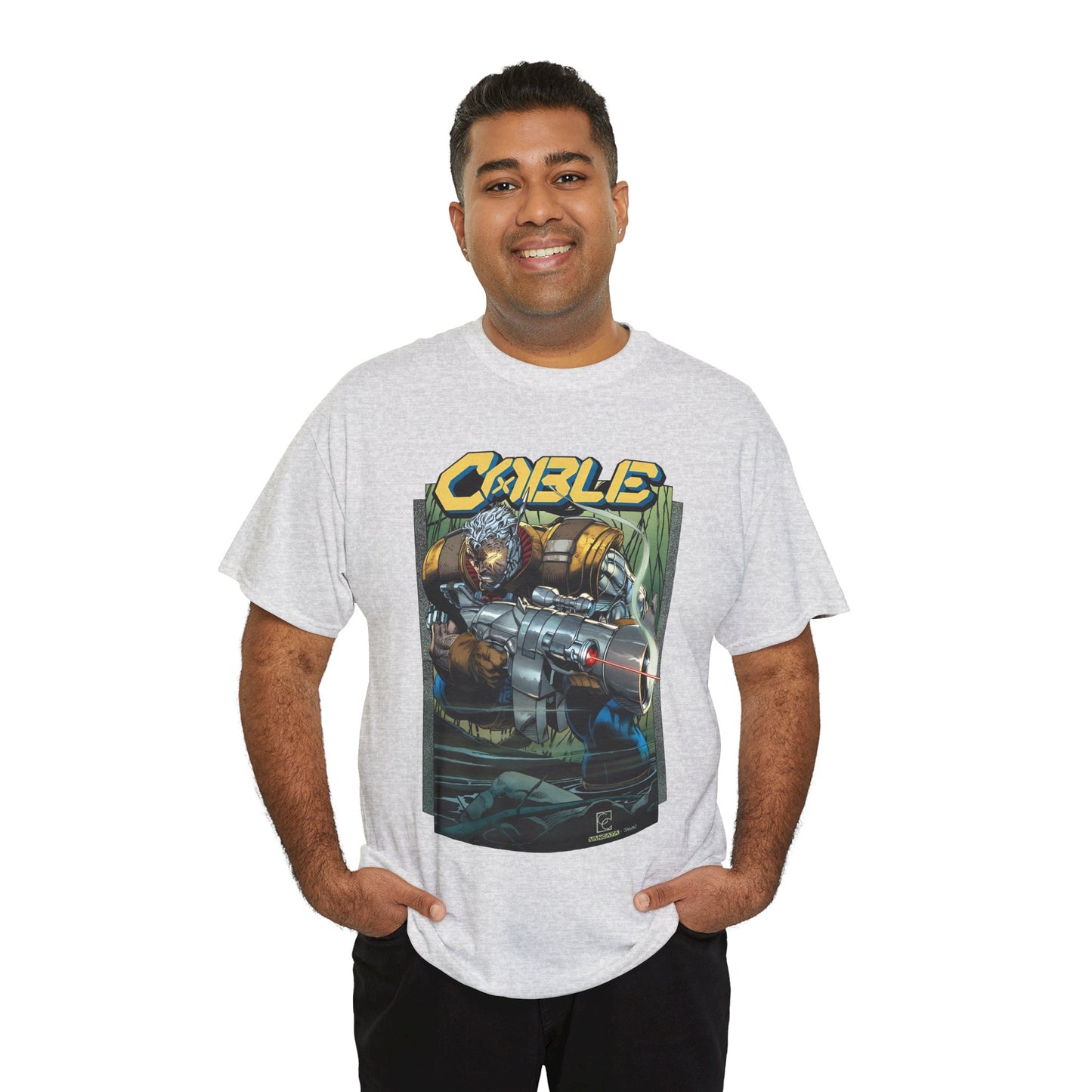 Cable T-Shirt - Greg Capullo Art - X-Force Leader, Mutant Fighter - Nathan Summers - Marvel Comics