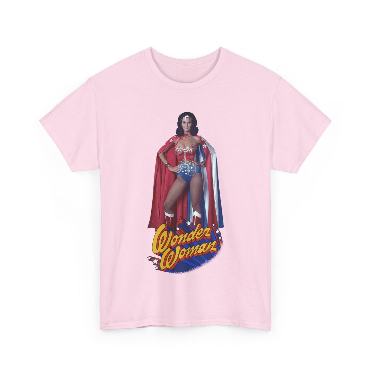 Wonder Woman T-Shirt - Lynda Carter - DC Comics - 1970s CBS TV Show - Amazons from Paradise Island