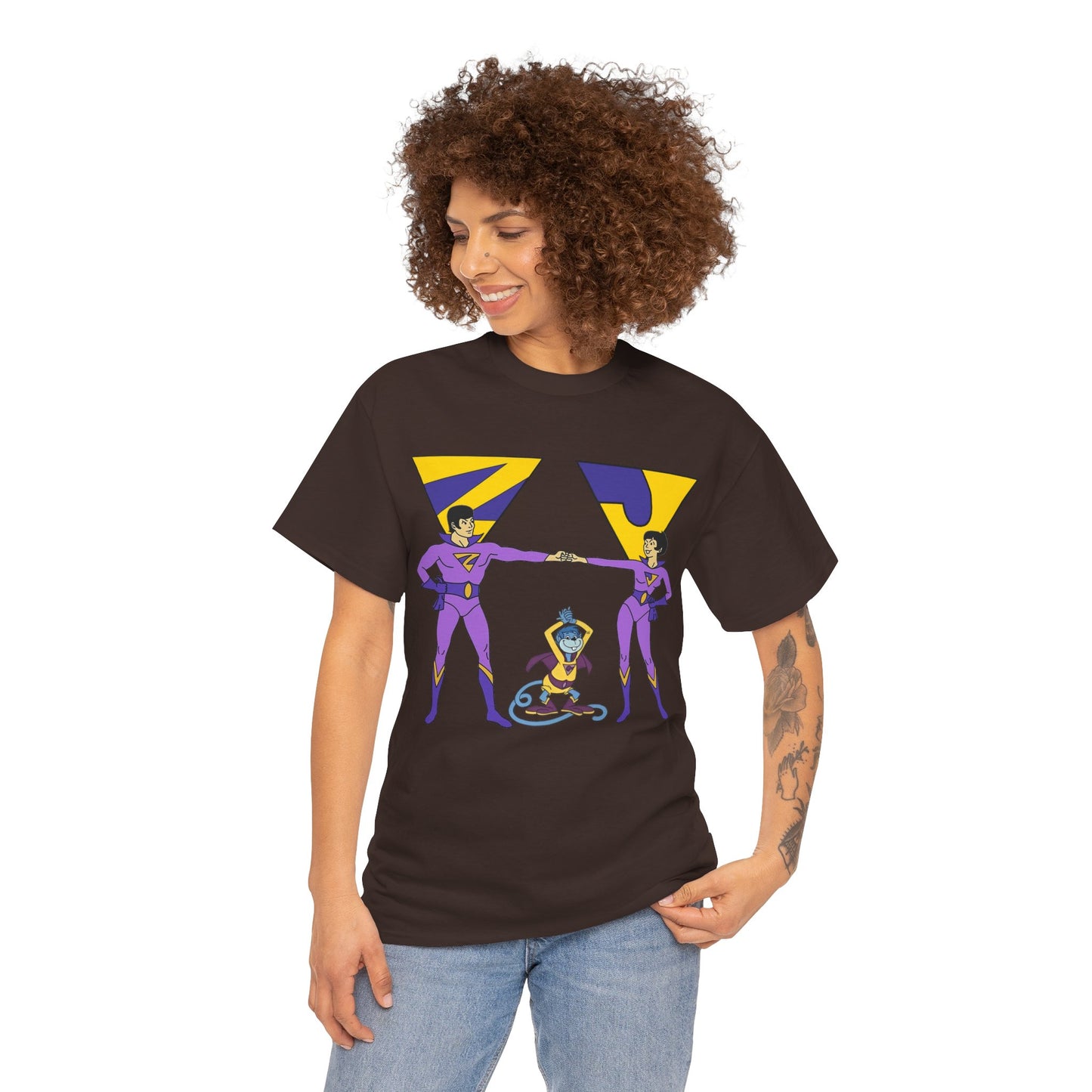 Wonder Twins T-Shirt - Super Friends - Zan & Jayna - Hanna-Barbera Cartoon - DC Comics