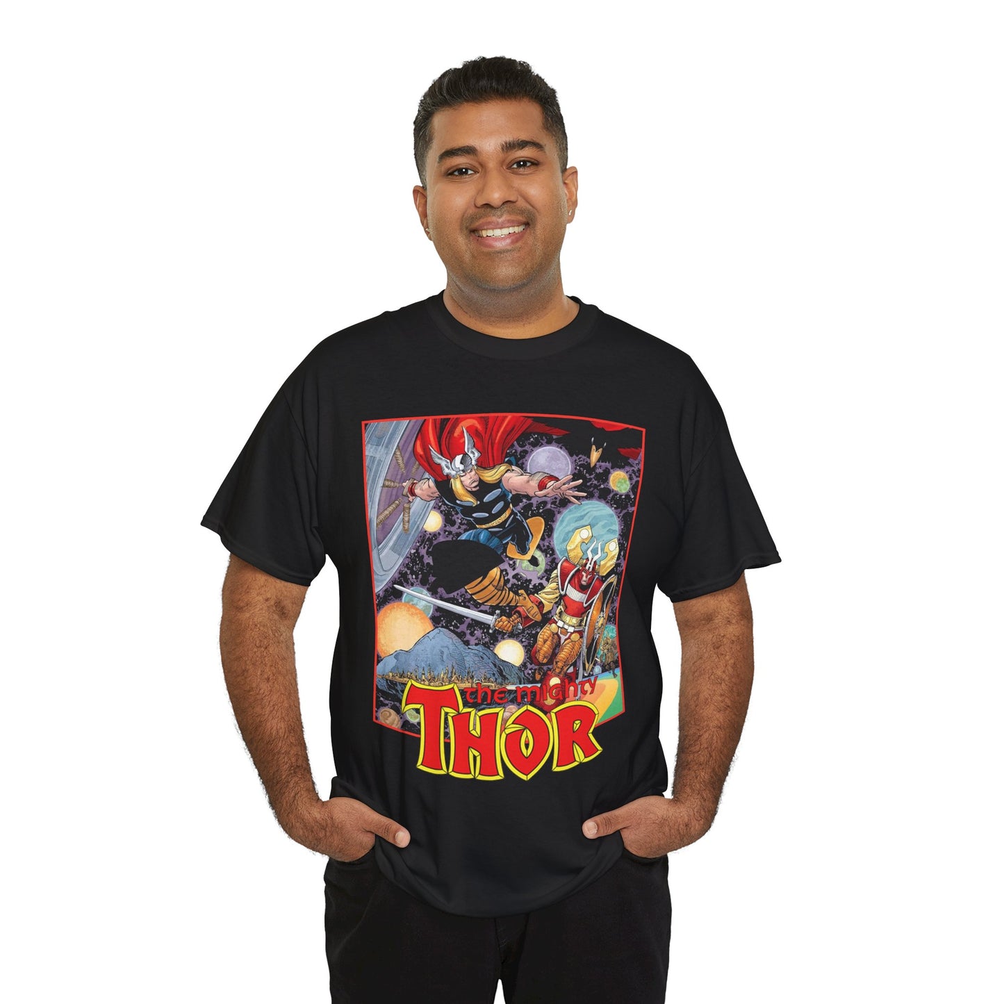 Mighty Thor T-Shirt - Walt Simonson Art - Odin, Asgard - 1980s Series - Marvel Comics