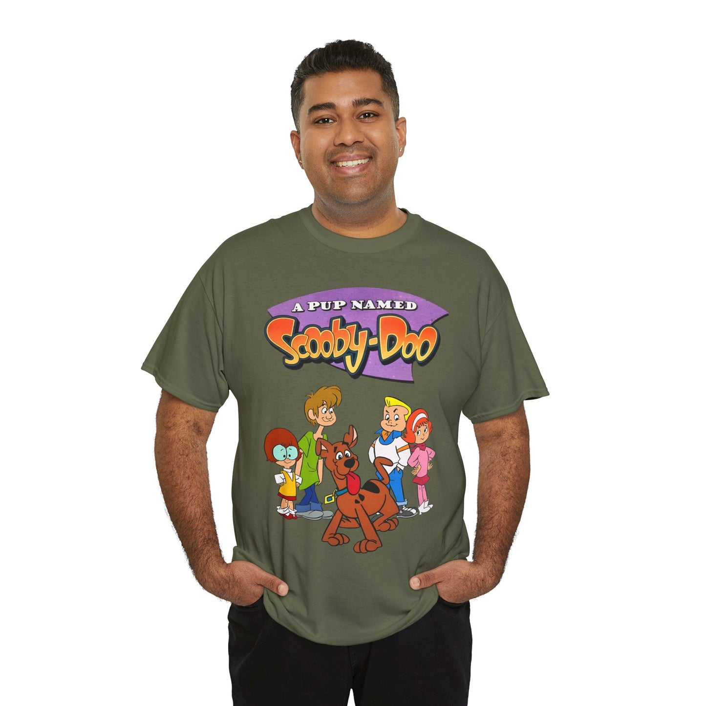 A Pup Named Scooby-Doo T-Shirt - Hanna-Barbera Cartoon TV Series 1990s - Fred, Daphne, Velma, Shaggy