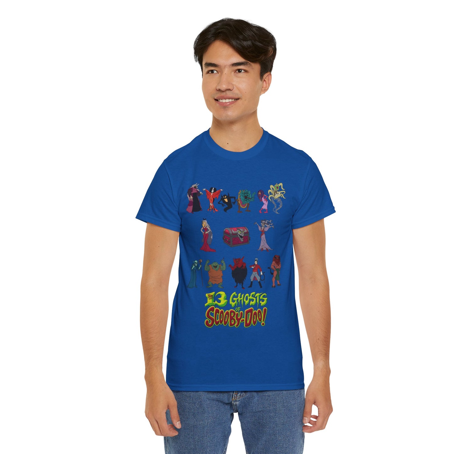 13 Ghosts of Scooby-Doo T-Shirt - Hanna-Barbera Saturday Morning Cartoon - Chest of Demons - Maldor, Queen Morbidia, Reflector Specter