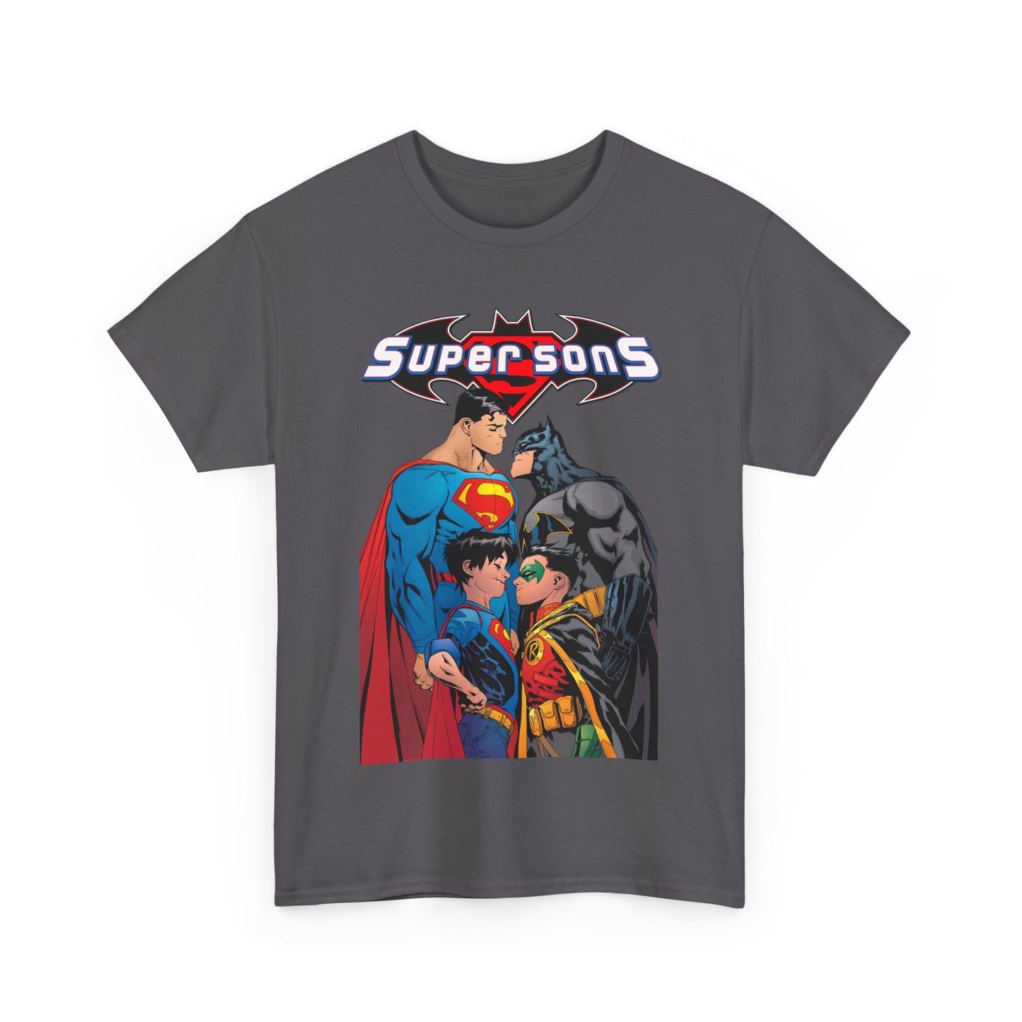 Super Sons T-Shirt - Jorge Jimenez Art - Superman, Batman, Jon Kent, Damian Wayne - DC Comics - Sons of Superman & Batman