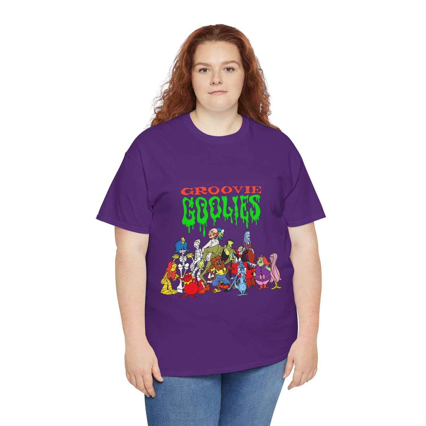Groovie Goolies T-Shirt - The Monster Trio (Drac, Frankie, Wolfie) - Hagatha, Bella La Ghostly, Boneapart, Mummy - Horrible Hall on Horrible Drive - Filmation Cartoon