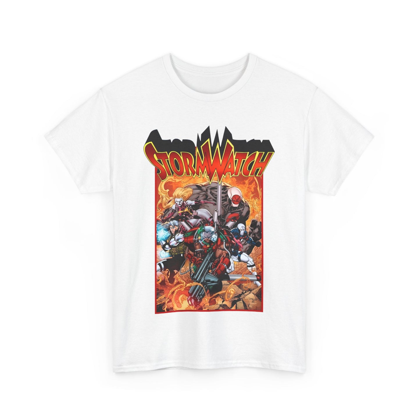 Stormwatch T-Shirt - Jim Lee Art - Battalion, Fuji, Hellstrike - Image/Wildstorm/DC Comics