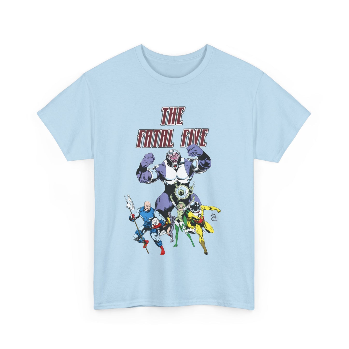 Fatal Five T-Shirt - Legion of Super-Heroes Villains - DC Comics LOSH - Validus, Emerald Empress