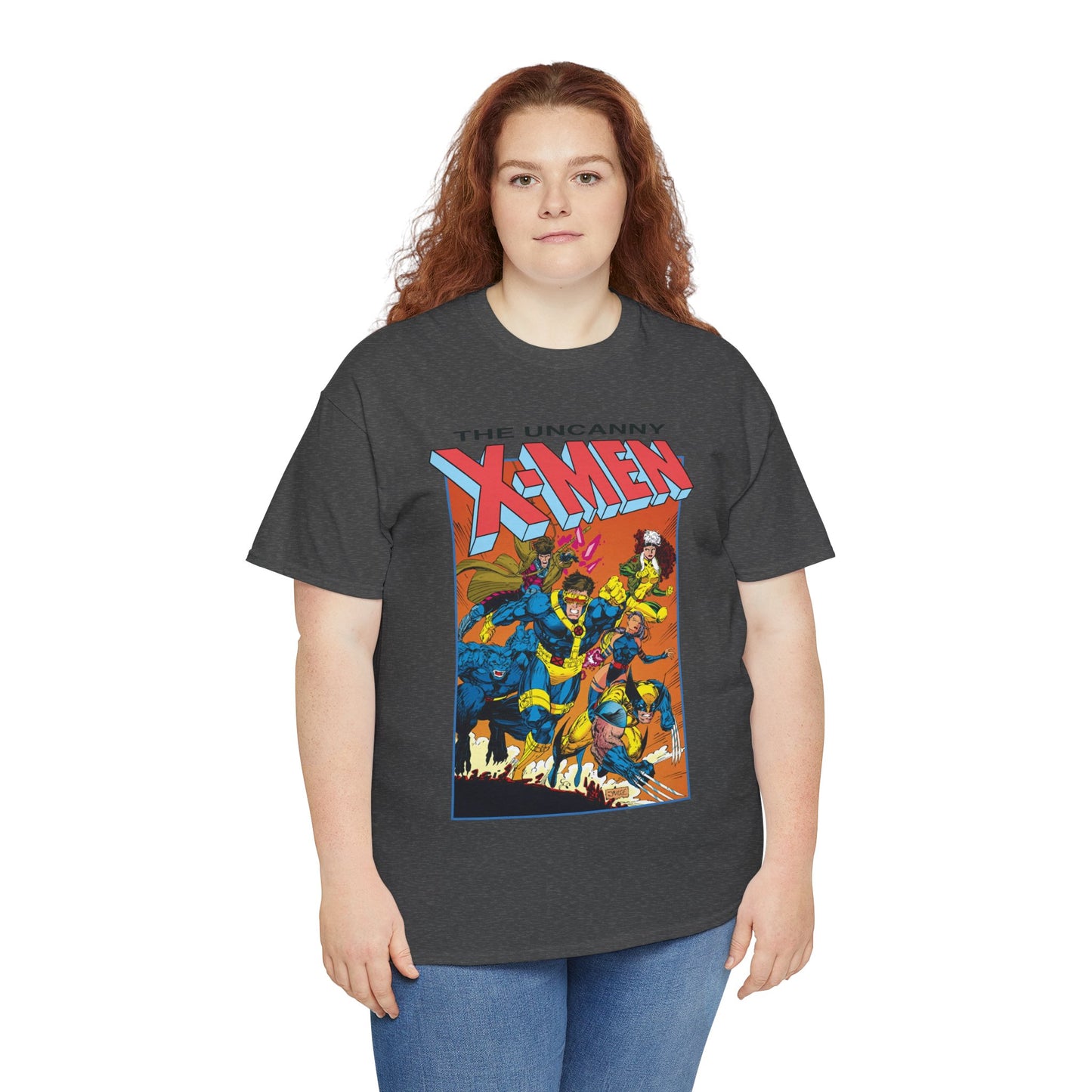 Uncanny X-Men T-Shirt - Jim Lee Art - Cyclops, Wolverine, Gambit, Rogue, Psylocke, Beast - Marvel Comics Mutants