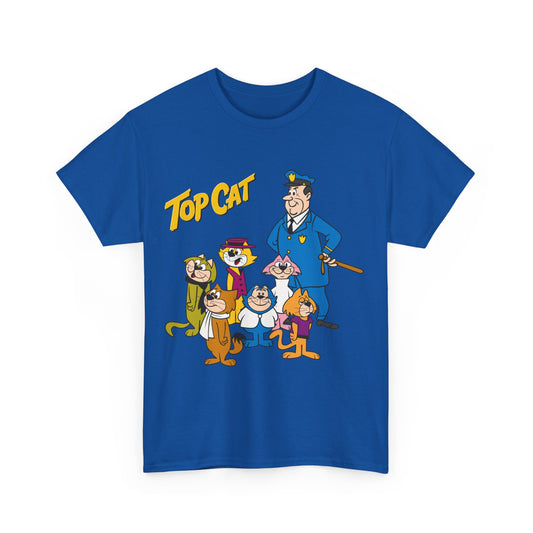 Top Cat & His Gang T-Shirt - Popular Hanna-Barbera 1960s TV Cartoon - Brain, Spook, Benny the Ball