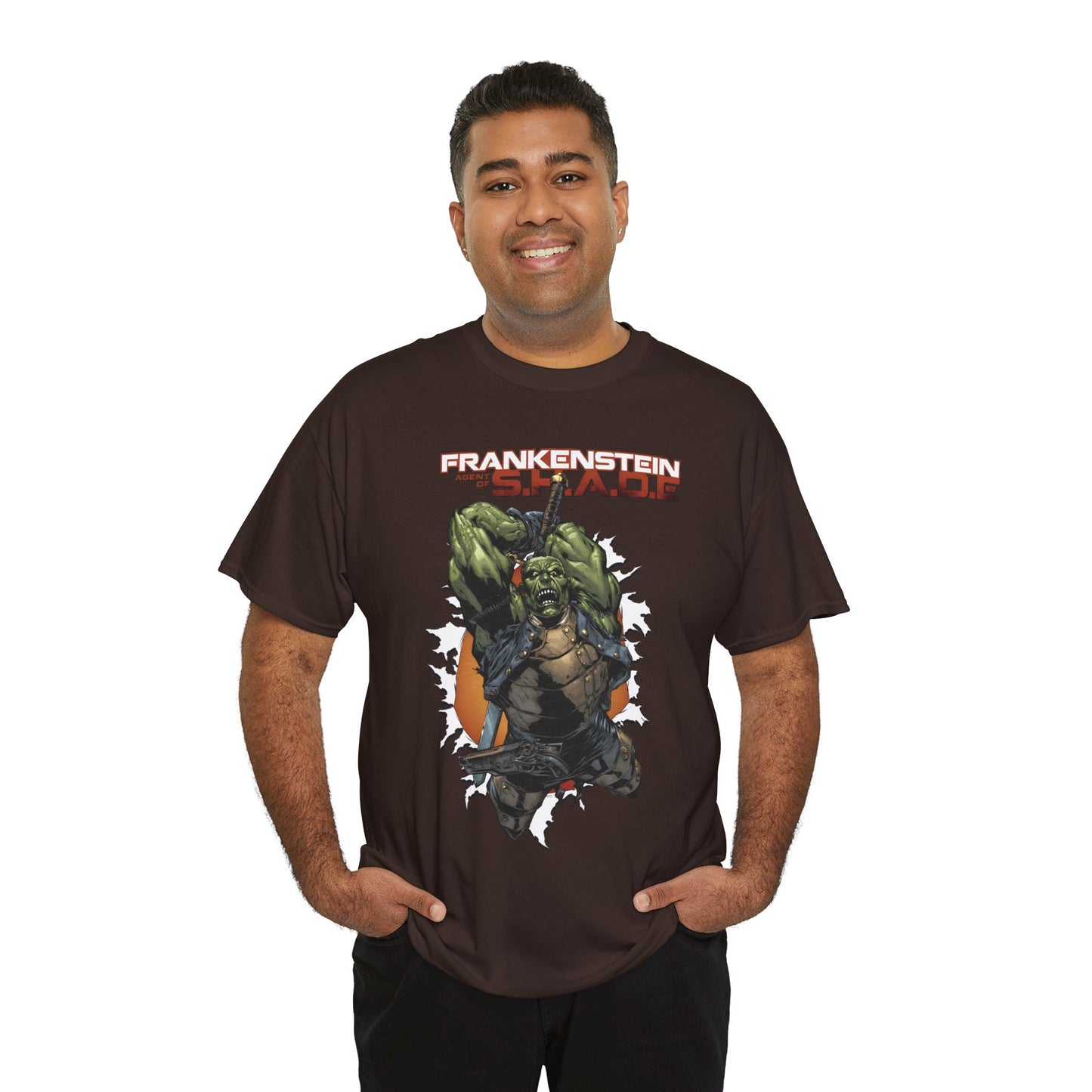 Frankenstein, Agent of SHADE T-Shirt - Alberto Ponticelli Art - New 52 Series - DC Comics