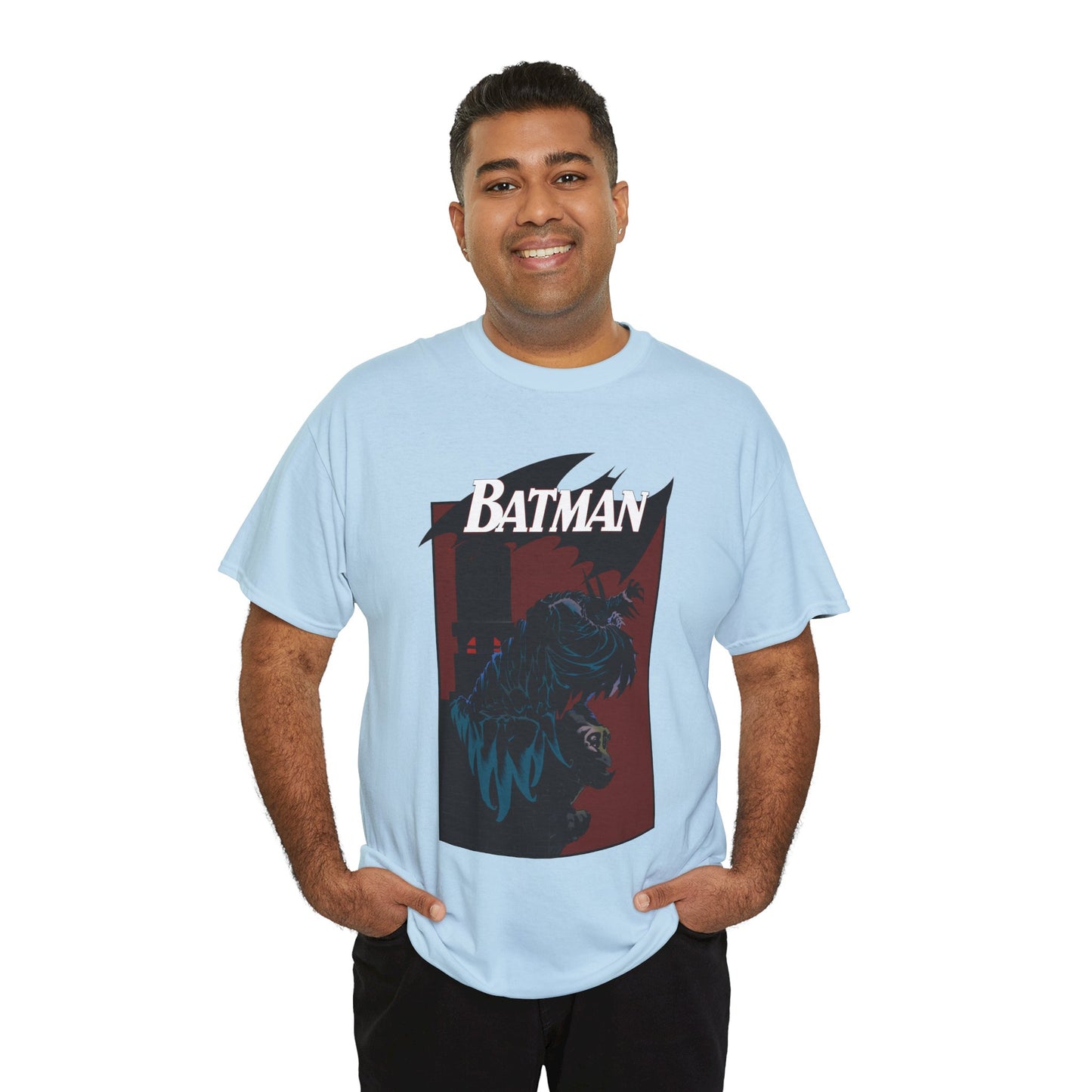 Batman T-Shirt - Kelley Jones Art - 1990s Dark Knight Detective Artwork - Perched on a Gargoyle - DC Comics