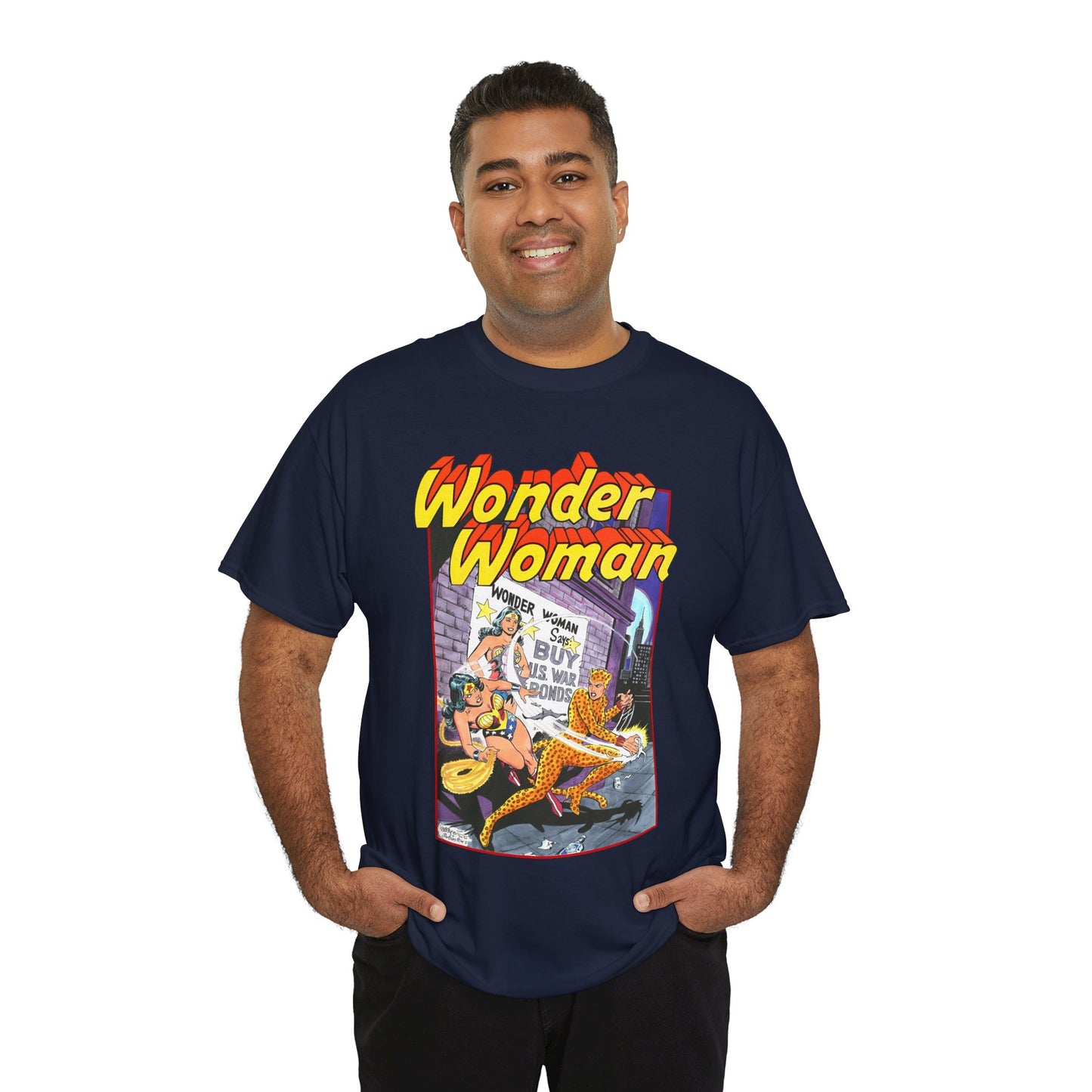 Wonder Woman T-Shirt - José Luis García-López Art - Vs The Cheetah - Classic Bronze Age Art - DC Comics