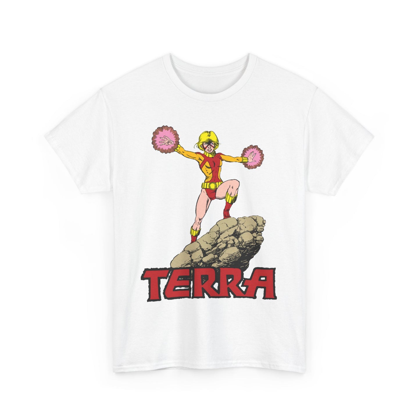 Terra T-Shirt - George Perez Art - - New Teen Titans & Traitor - Judas Contract - Tara Markov, Sister to Geo-Force - Deathstroke Ally - DC Comics