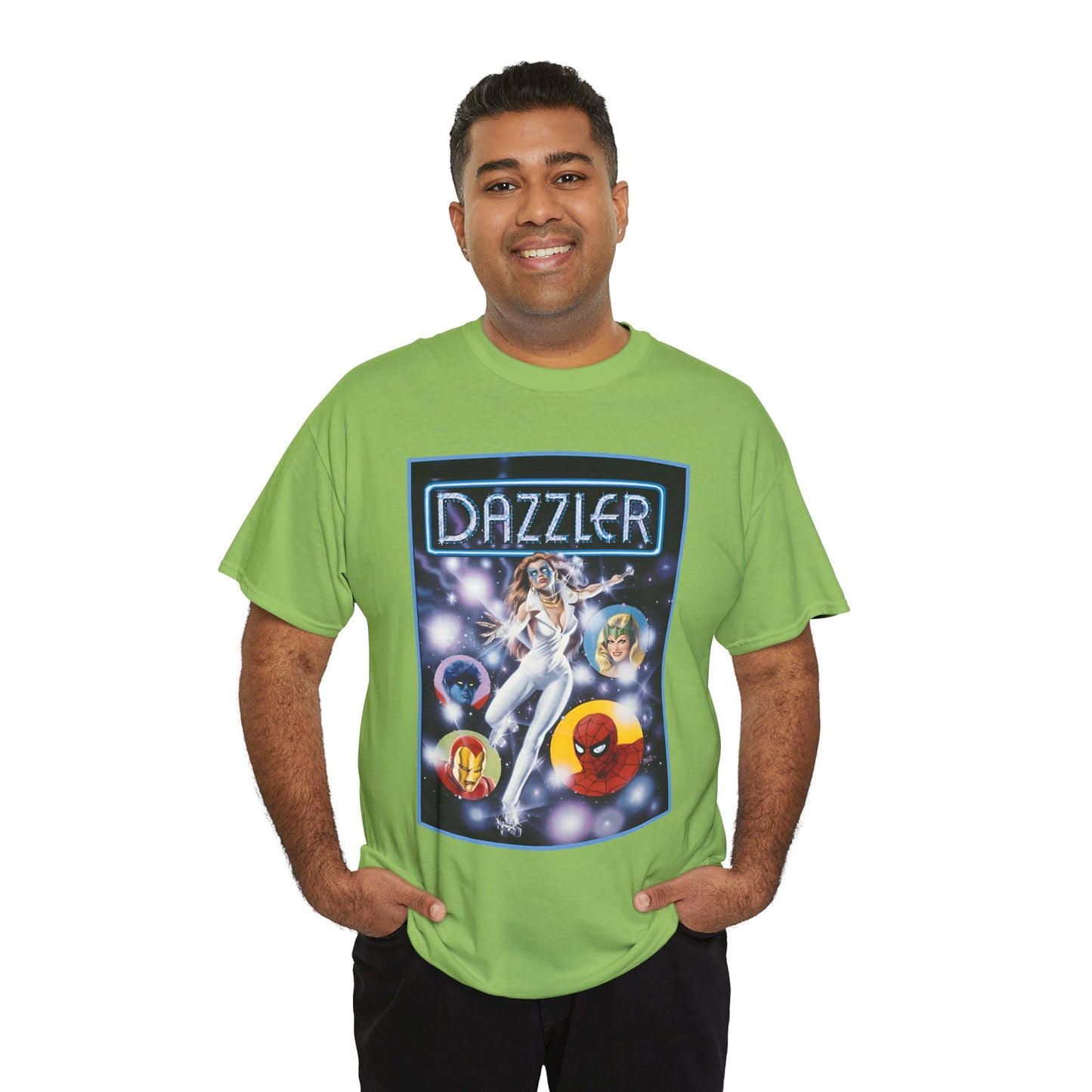 Dazzler T-Shirt - Bob Larkin Art - X-Men Connection - Alison Blaire - Mutant Pop Star - Marvel Comics
