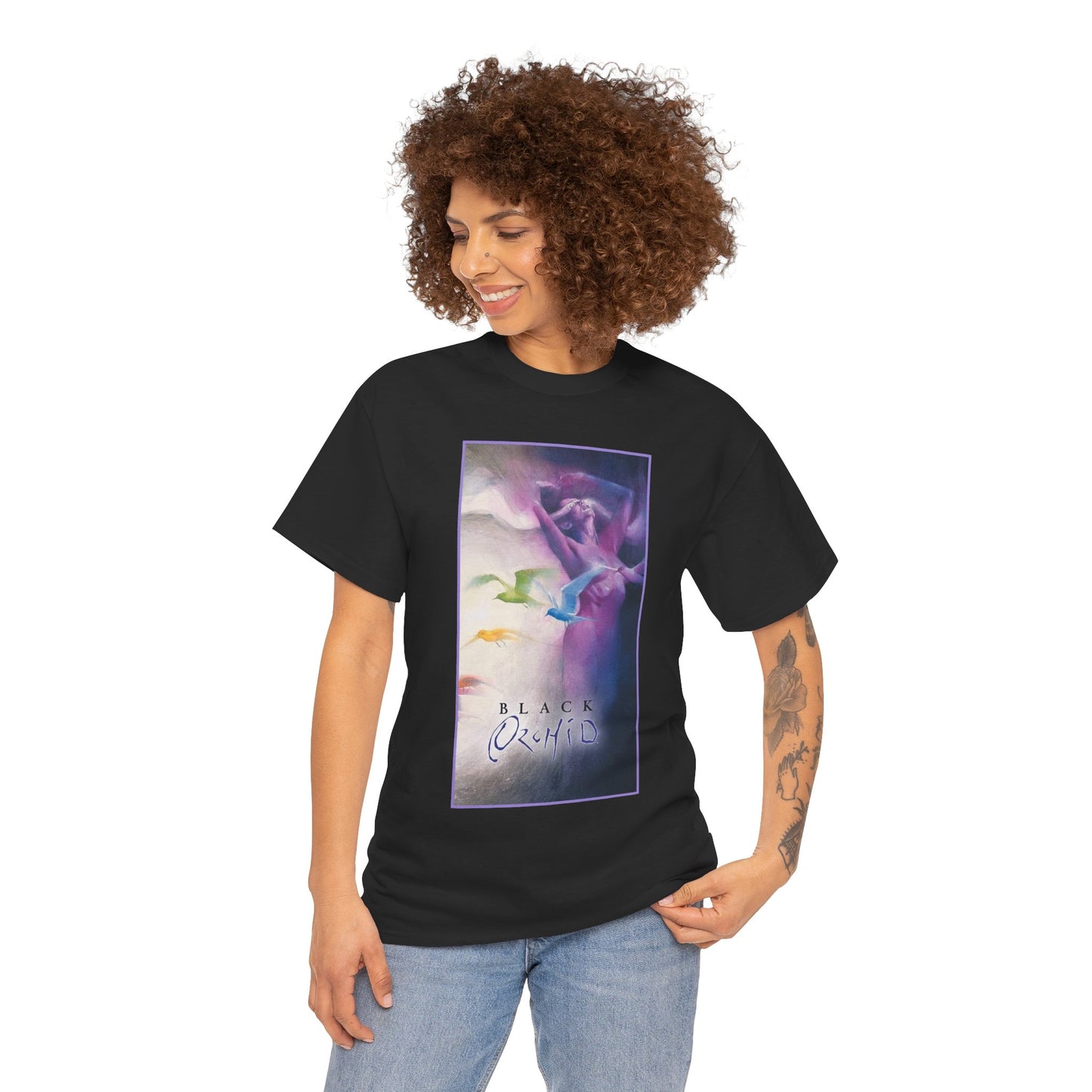 Black Orchid T-Shirt - Dave McKean Art - Susan Linden-Thorne - Neil Gaiman Story - DC Comics, Vertigo Comics