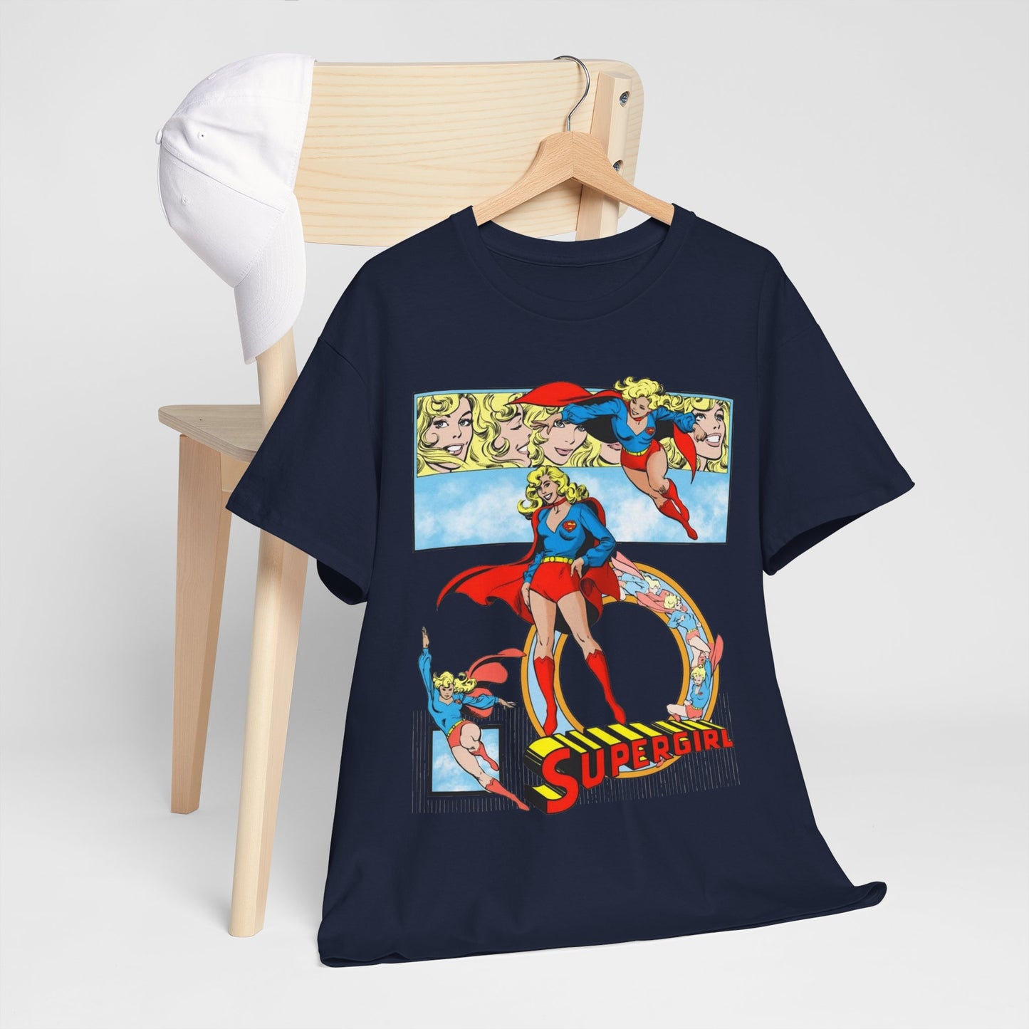 Supergirl T-Shirt - Krypton, Superman, Kara, Kandor - DC Comics - 1980s Art - Style Guide - Superman's Cousin
