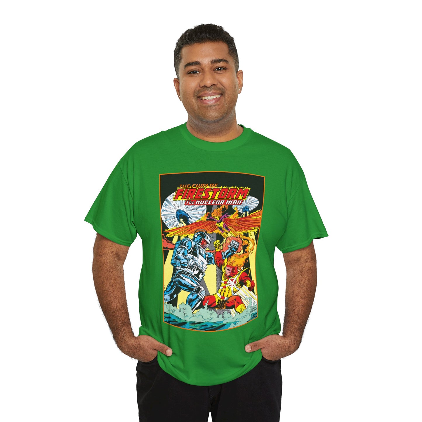 Fury of Firestorm T-Shirt - DC Comics - Firehawk, Tokamak - Annual #1 Art