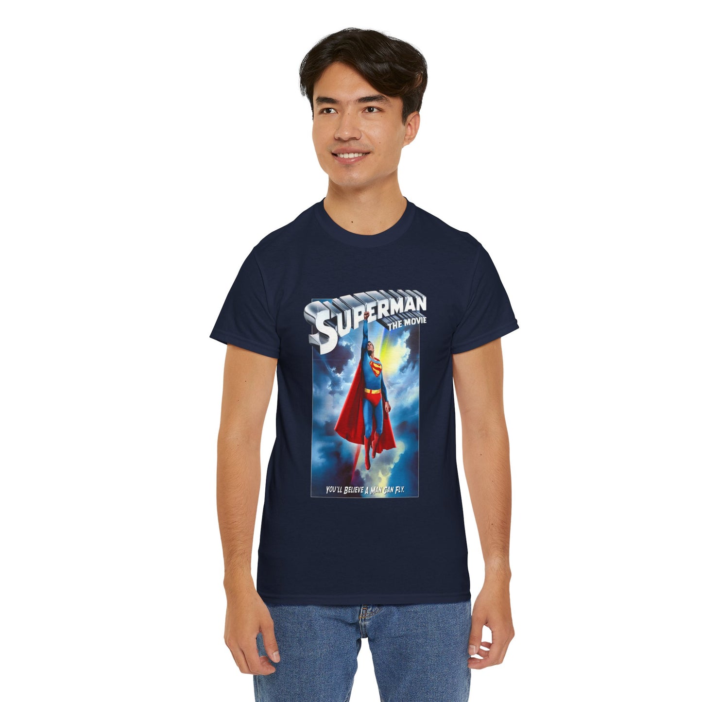 Superman The Movie T-Shirt - DC Comics - Man of Steel - Christopher Reeve 1978
