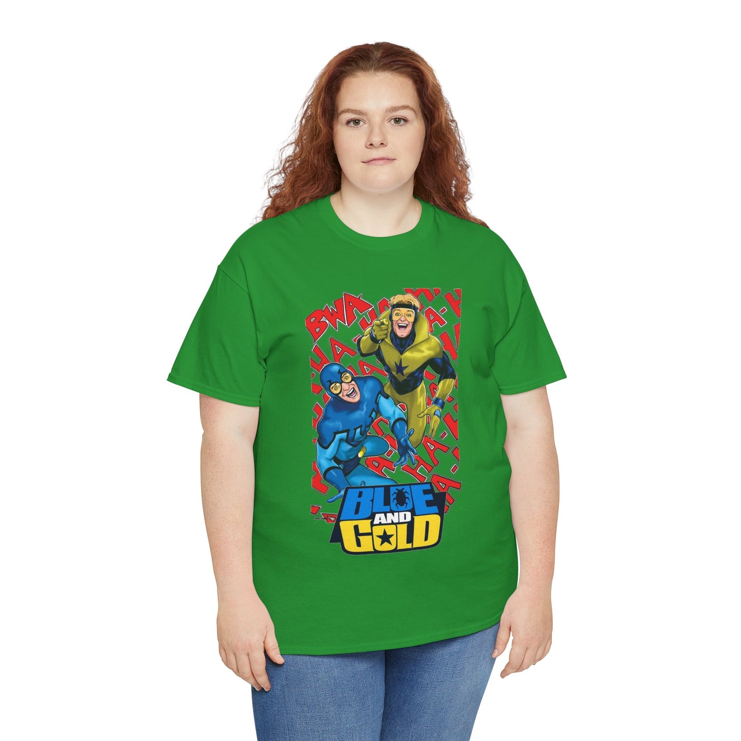 Booster Gold & Blue Beetle T-Shirt - DC Comics - Justice League International Members - Ted Kord