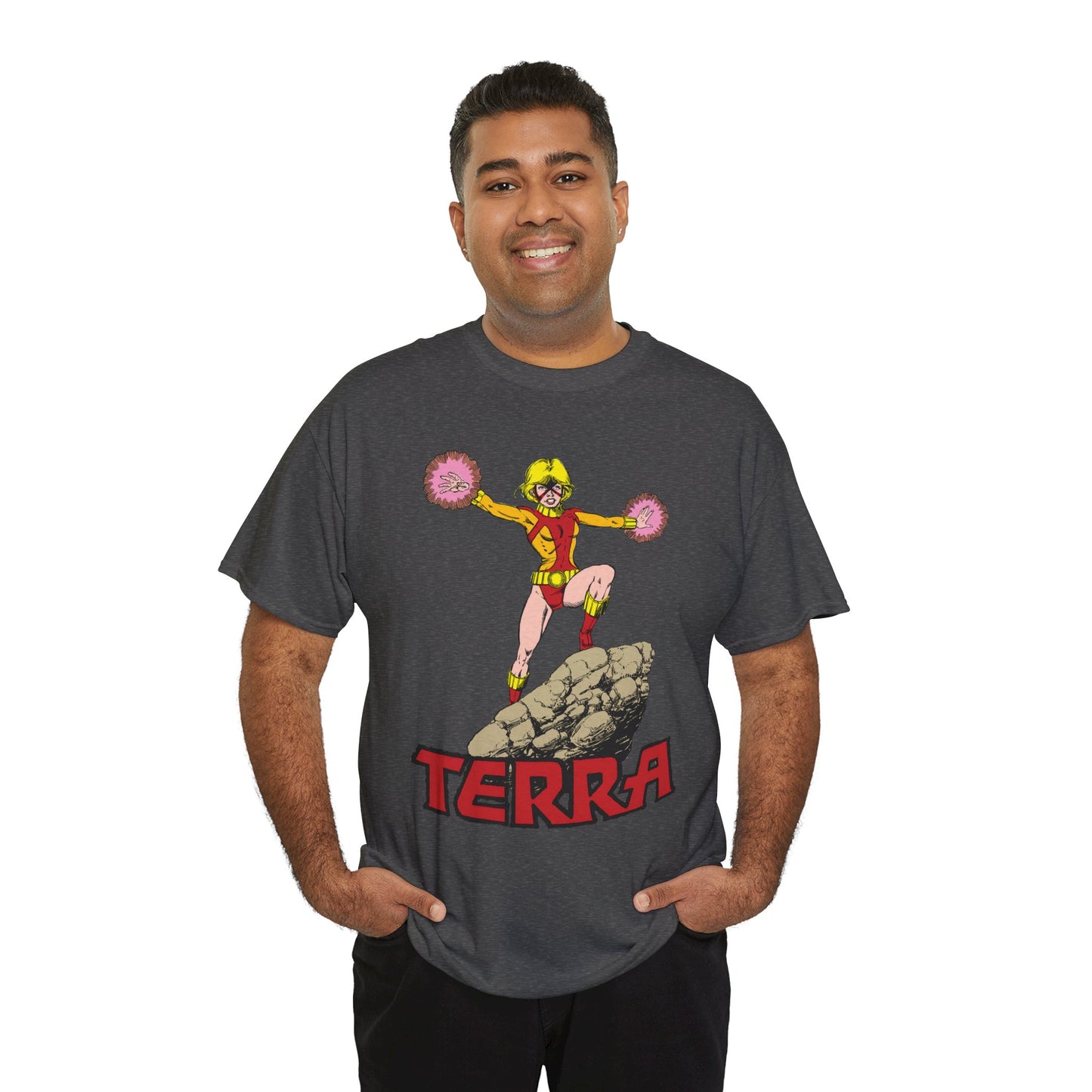 Terra T-Shirt - George Perez Art - - New Teen Titans & Traitor - Judas Contract - Tara Markov, Sister to Geo-Force - Deathstroke Ally - DC Comics