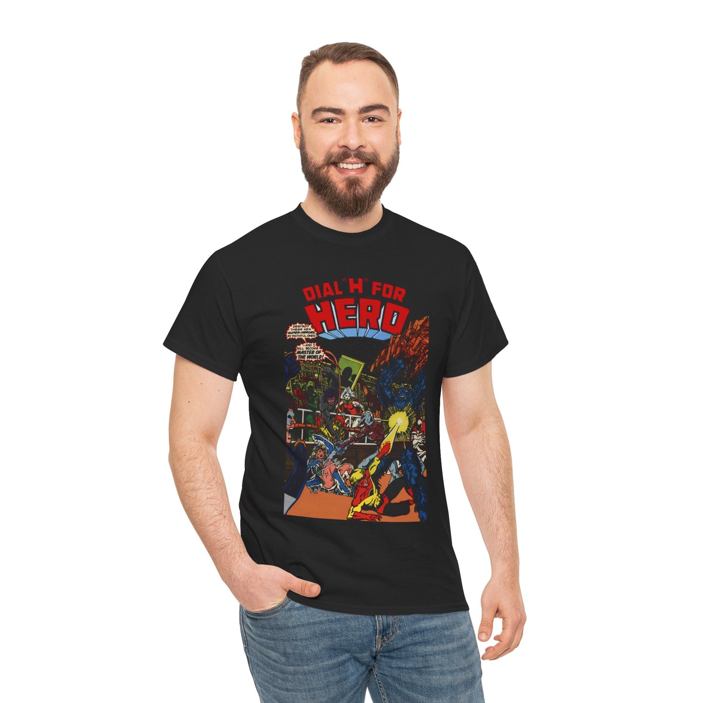 Dial "H" For Hero T-Shirt - George Perez Art - Chris King and Vicki Grant - Adventure Comics Series - DC Comics