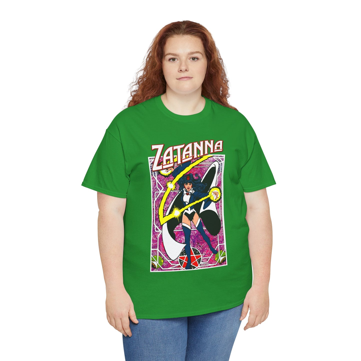Zatanna T-Shirt - George Perez Postcard Art - Justice League Magic Member - JLA Satellite Era - DC Comics