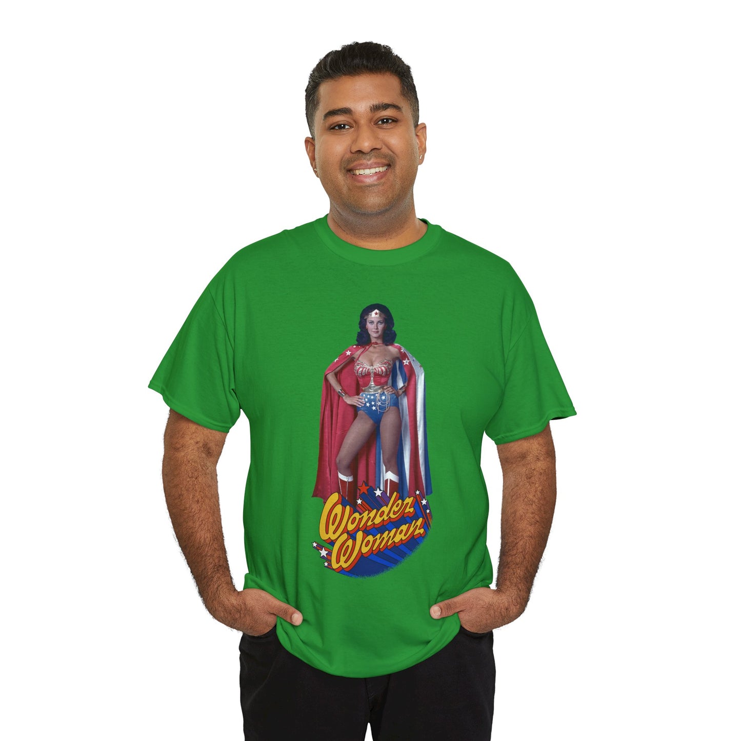 Wonder Woman T-Shirt - Lynda Carter - DC Comics - 1970s CBS TV Show - Amazons from Paradise Island
