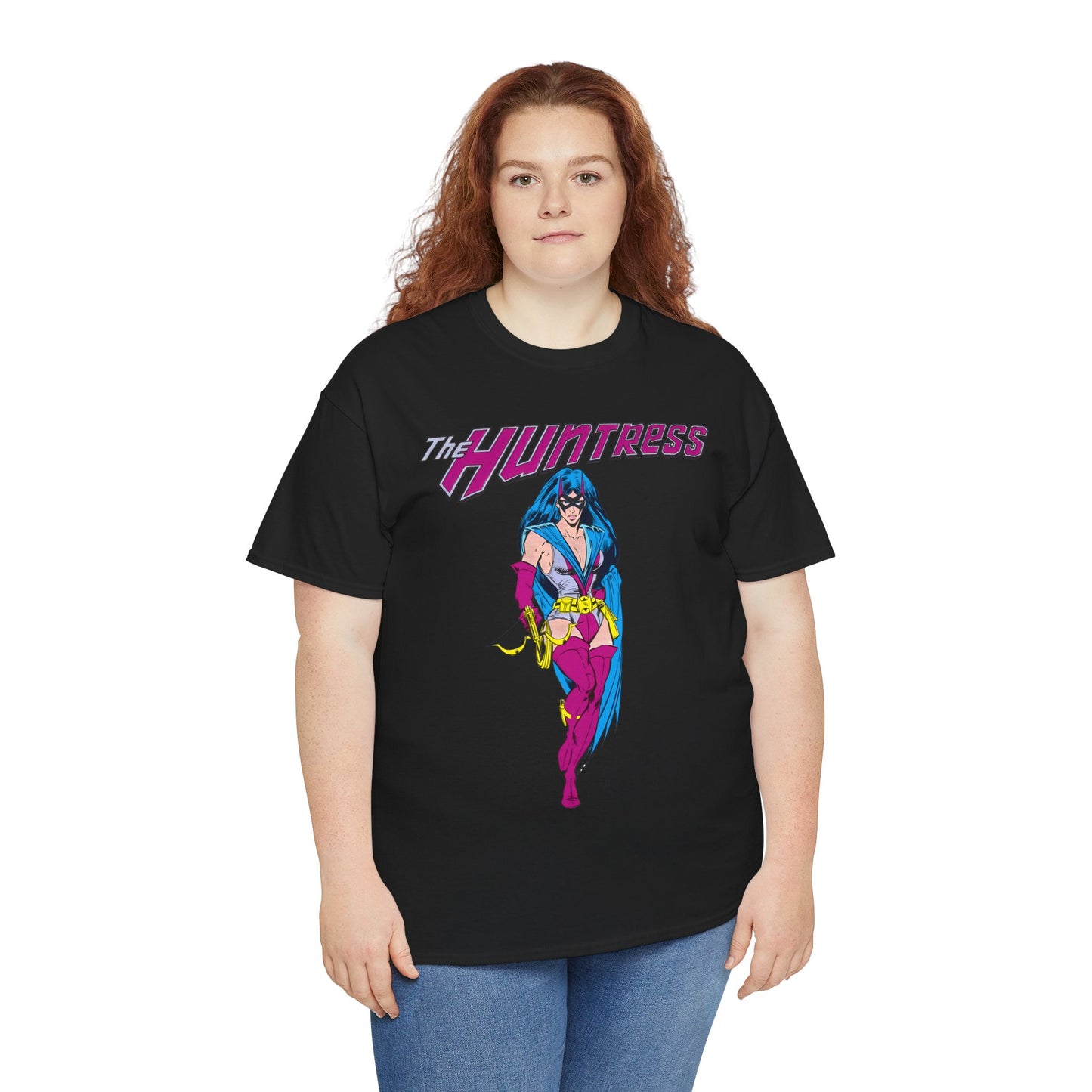 Huntress T-Shirt - Joe Staton Art - Helena Wayne, Daughter of Earth 2 Batman & Catwoman - Pre-Crisis JSA Member - DC Comics