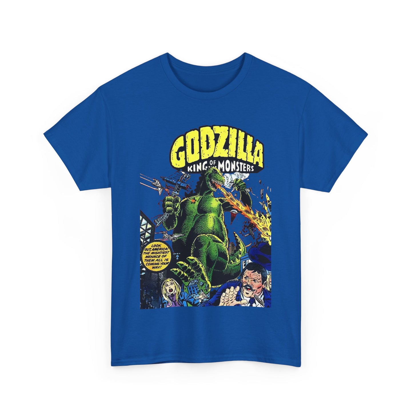 Godzilla T-Shirt - King of the Monsters - 1970s Comic Series - Marvel Comics - Bronze Age Monster Comic