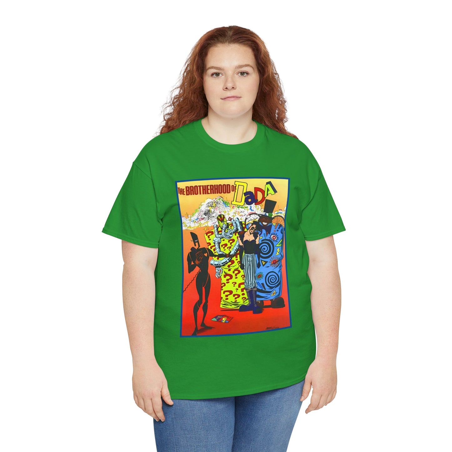 Brotherhood of Dada T-Shirt - Doom Patrol Foes - Mr Nobody, Quiz, Frenzy - DC Comics, Vertigo Comics - Grant Morrison Stories