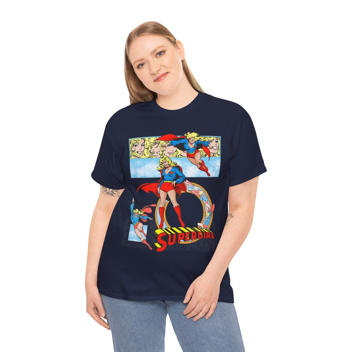 Supergirl T-Shirt - Krypton, Superman, Kara, Kandor - DC Comics - 1980s Art - Style Guide - Superman's Cousin