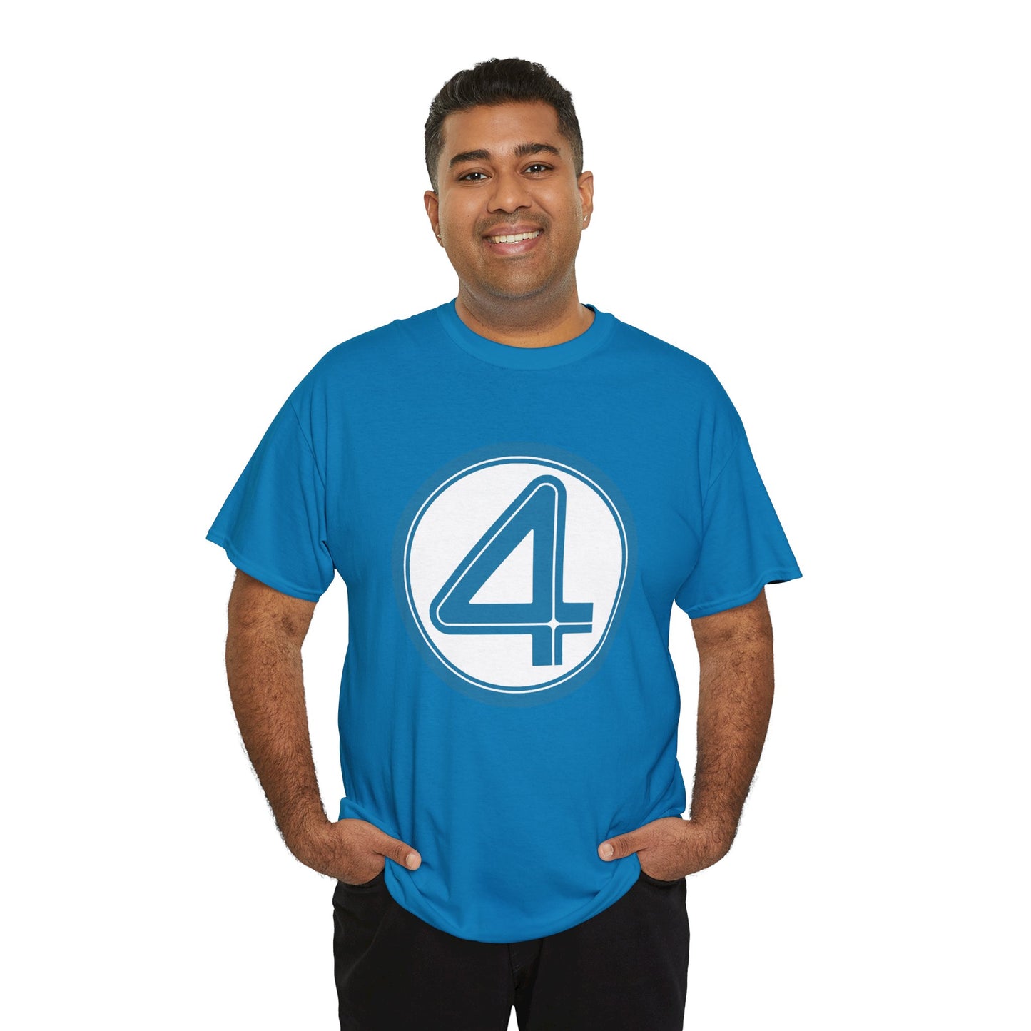 Fantastic Four Logo T-Shirt - New Marvel Movie 2025 - MCU - Pedro Pascal - 4 - Marvel Comics - Reed Richards