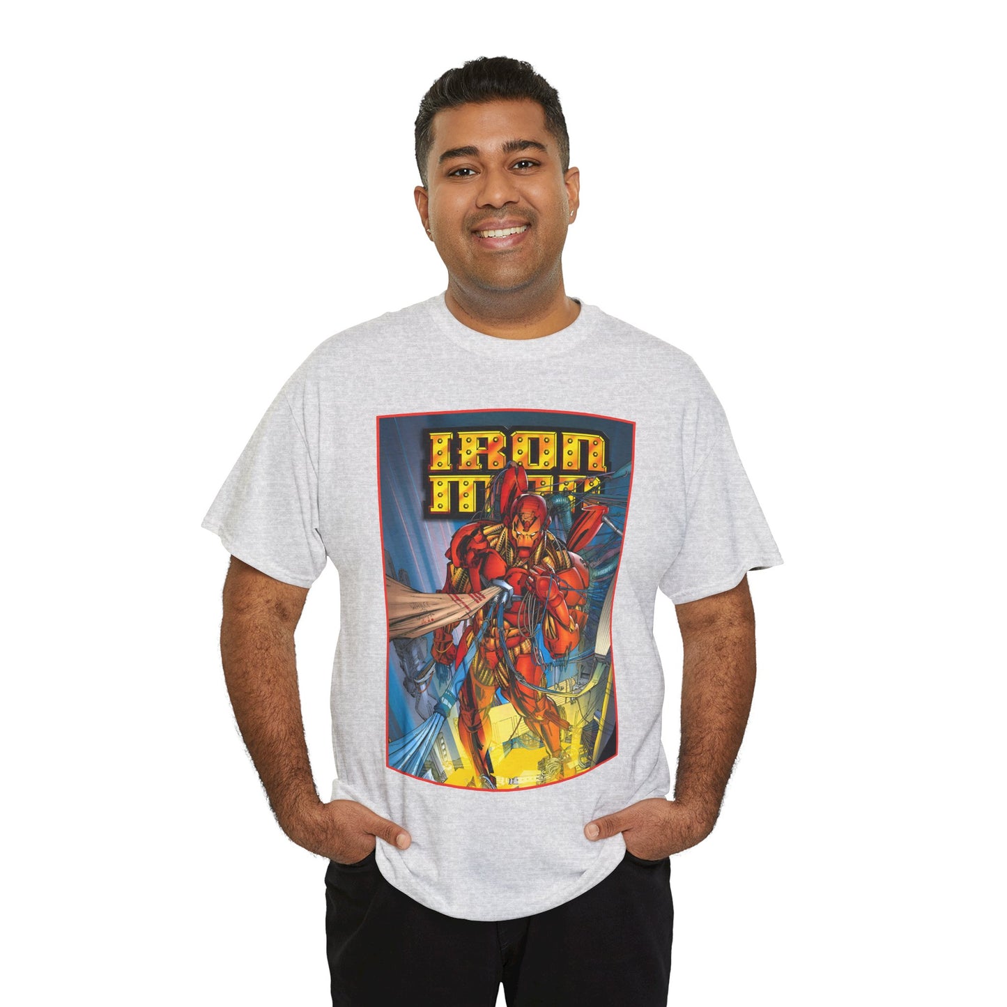 Iron Man T-Shirt - Heroes Reborn Whilce Portacio Art - Popular Marvel Comics Series - Tony Stark