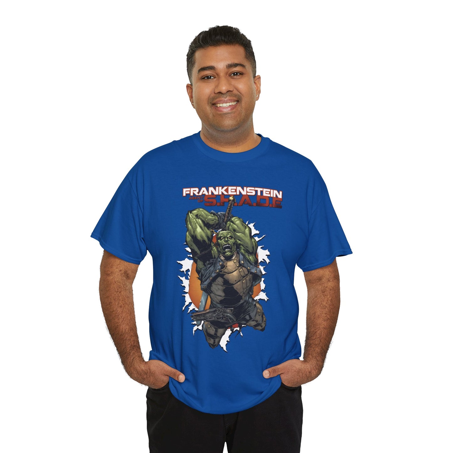 Frankenstein, Agent of SHADE T-Shirt - Alberto Ponticelli Art - New 52 Series - DC Comics