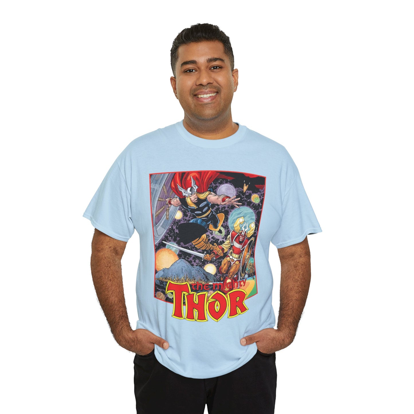 Mighty Thor T-Shirt - Walt Simonson Art - Odin, Asgard - 1980s Series - Marvel Comics