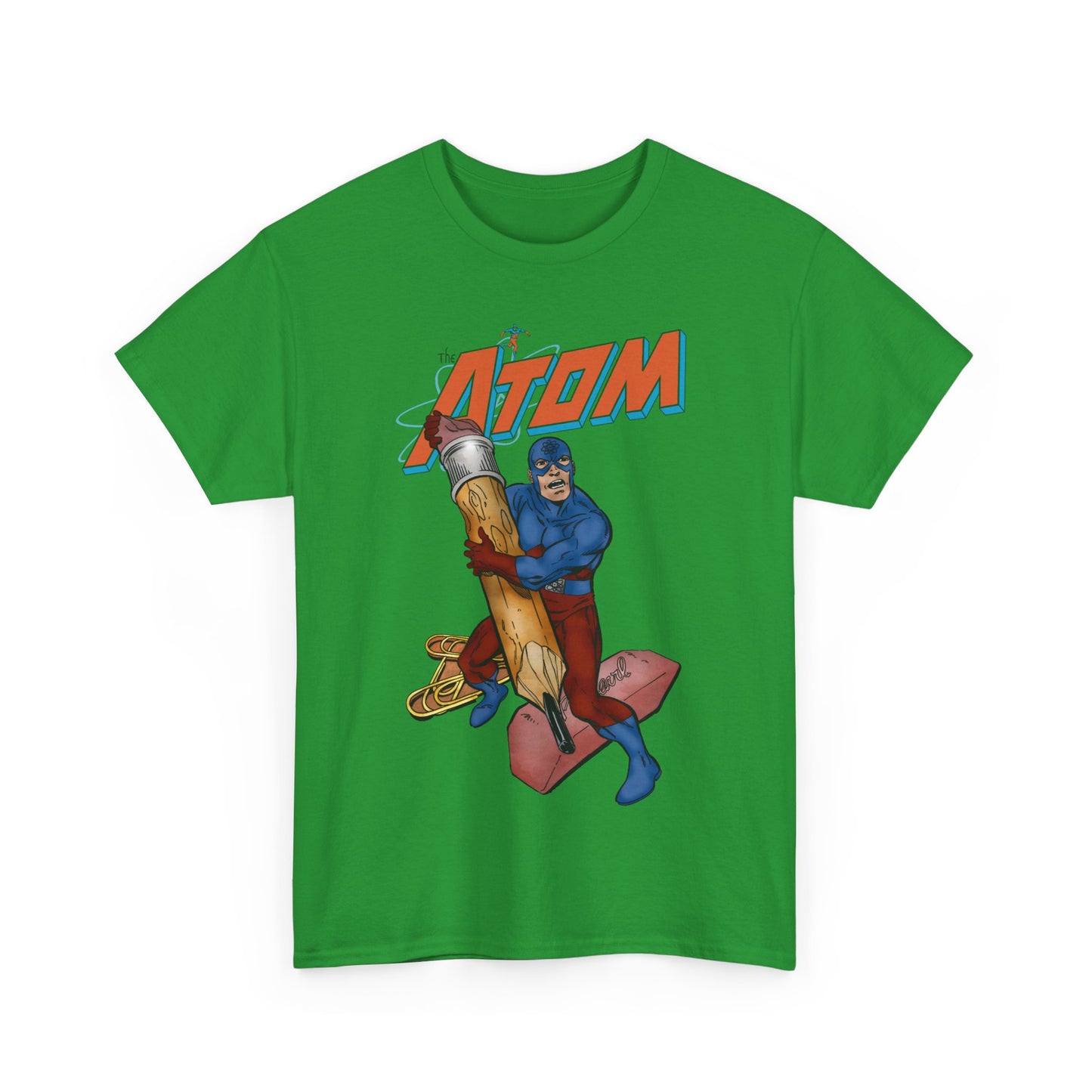 Atom T-Shirt - John Byrne Art - Ray Palmer, Justice League Member - Professor at Ivy University - DC Comics