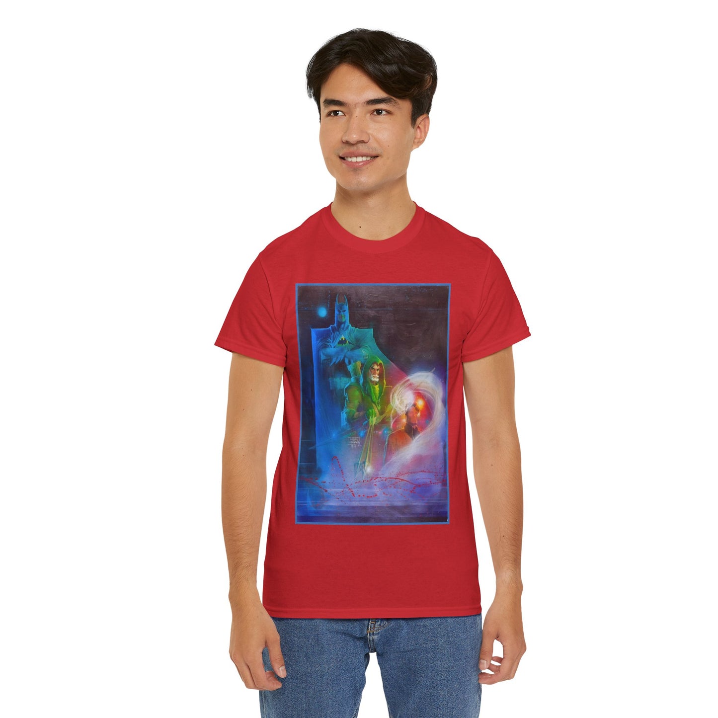 Batman, Green Arrow, Question T-Shirt - Denys Cowan & Bill Sienkiewicz Art - DC Comics - Gotham City